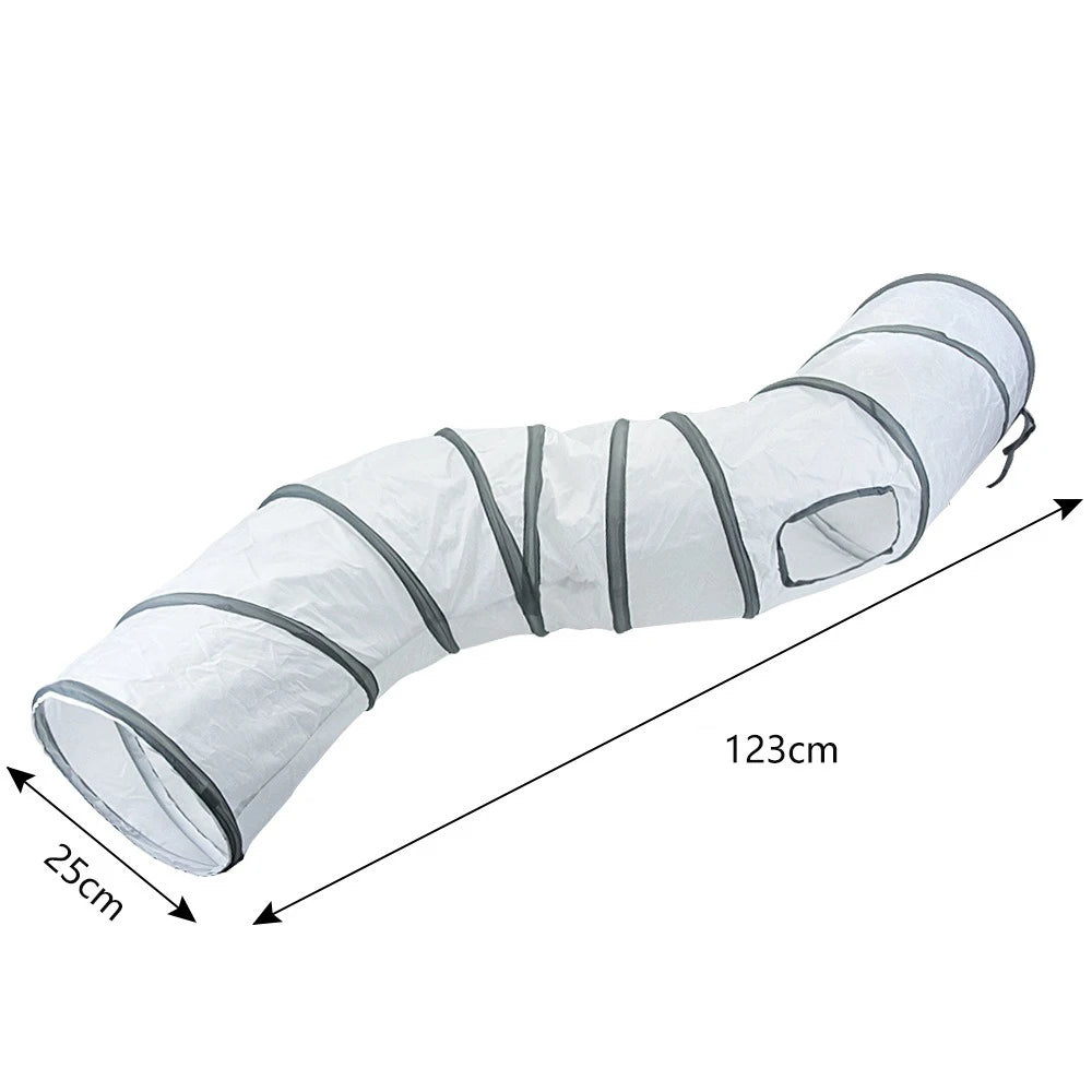 Foldable Pet Tunnel – Interactive Cat Tube for Indoor Play and Training