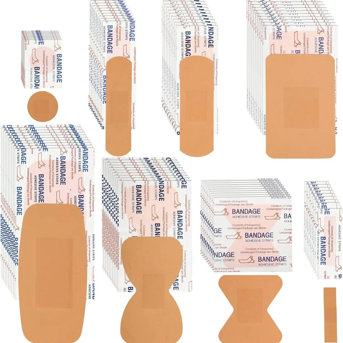 Waterproof Adhesive Bandages – Antibacterial Wound Plasters for First Aid Kits