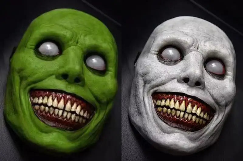Latex Demon Horror Mask – Creepy Exorcist Prop for Halloween Cosplay