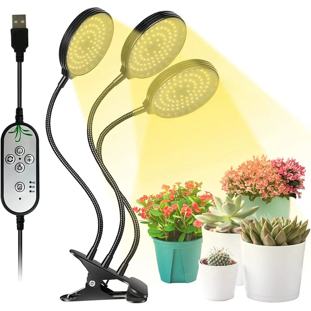 Dimmable LED Plant Grow Light – Full Spectrum Phyto Lamp for Indoor Gardening