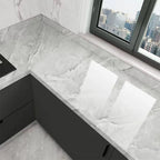 Self-Adhesive Marble Wallpaper – PVC Waterproof Film for Kitchen Renovation