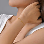 Gold Stainless Steel Bowknot Bracelet – Chic Jewelry Gift for Women