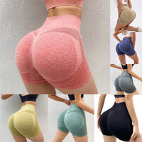 High Waist Gym Shorts – Push Up Cycling Leggings for Yoga and Fitness