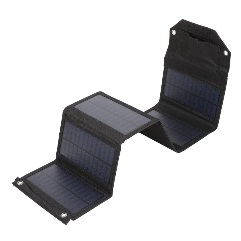 Foldable Solar Panel – 100W Portable USB Charger for Outdoor Camping