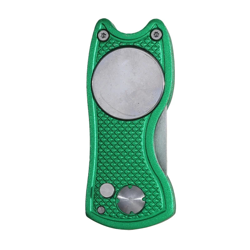 Foldable Golf Divot Tool – Groove Cleaner for Putting Green Training