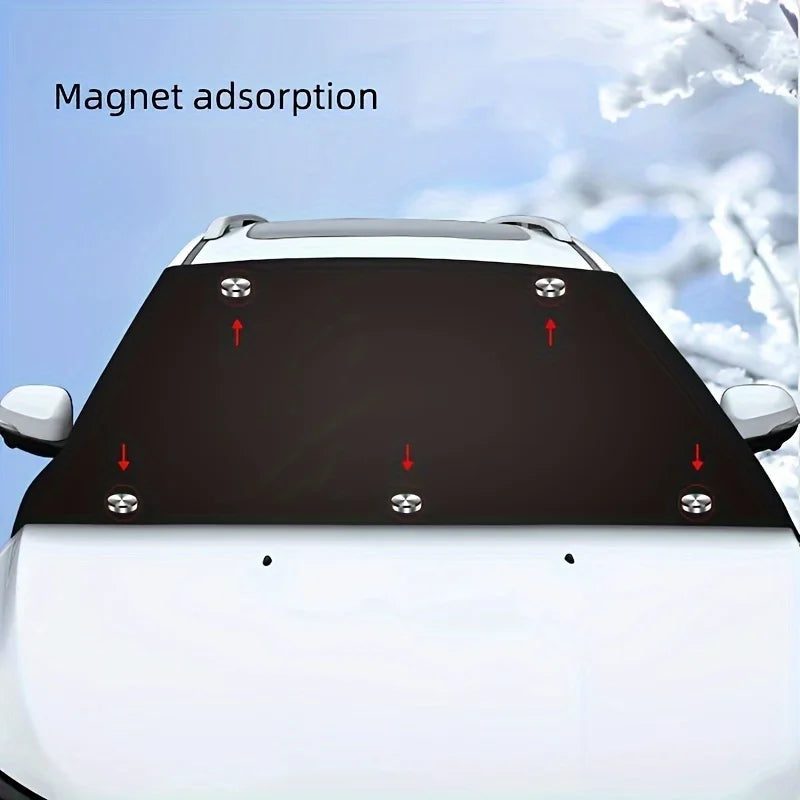 Motorhome Windshield Snow Shield – Winter Frost Protection for RV Camping