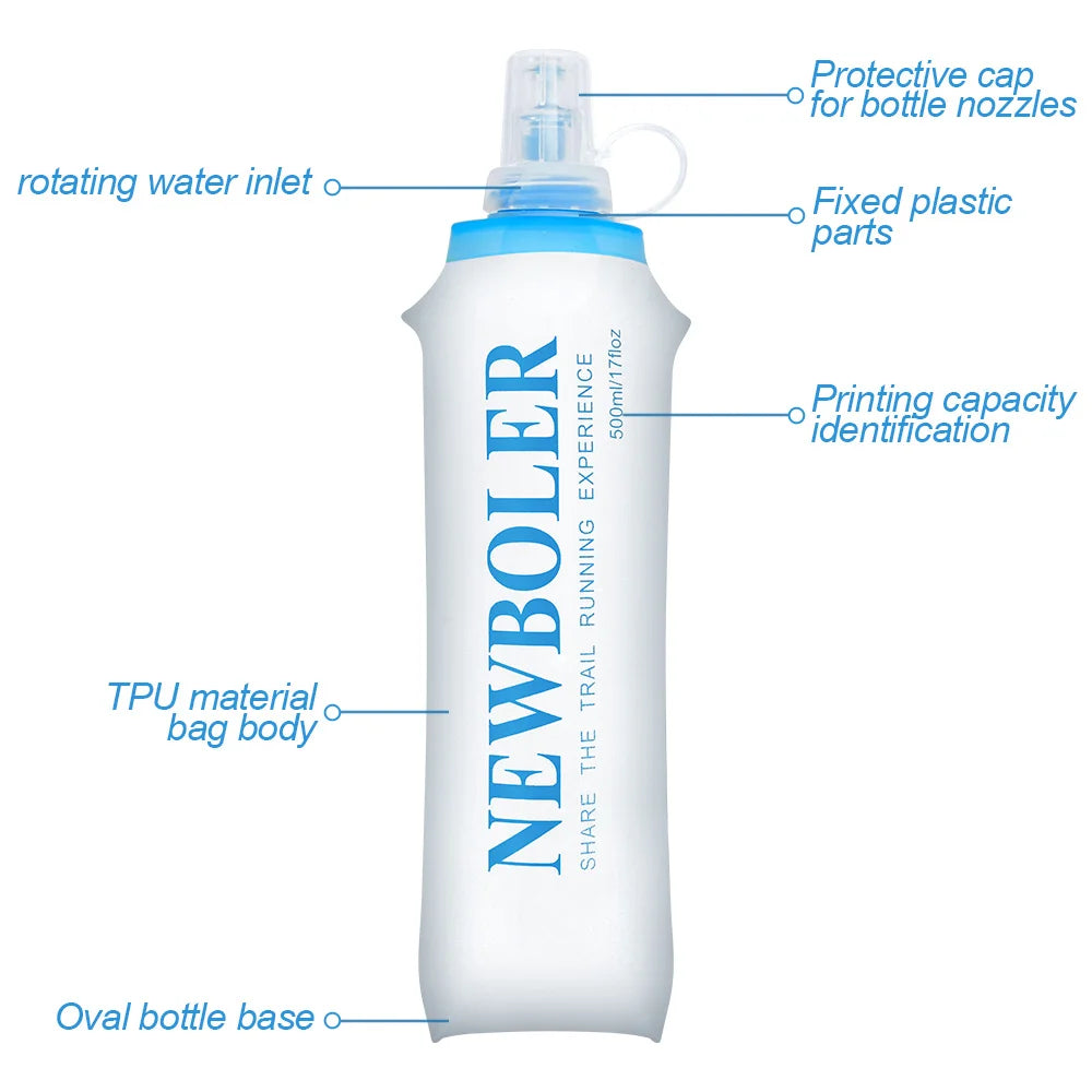 Collapsible Silicone Water Bottle – Portable Hydration for Outdoor Sports