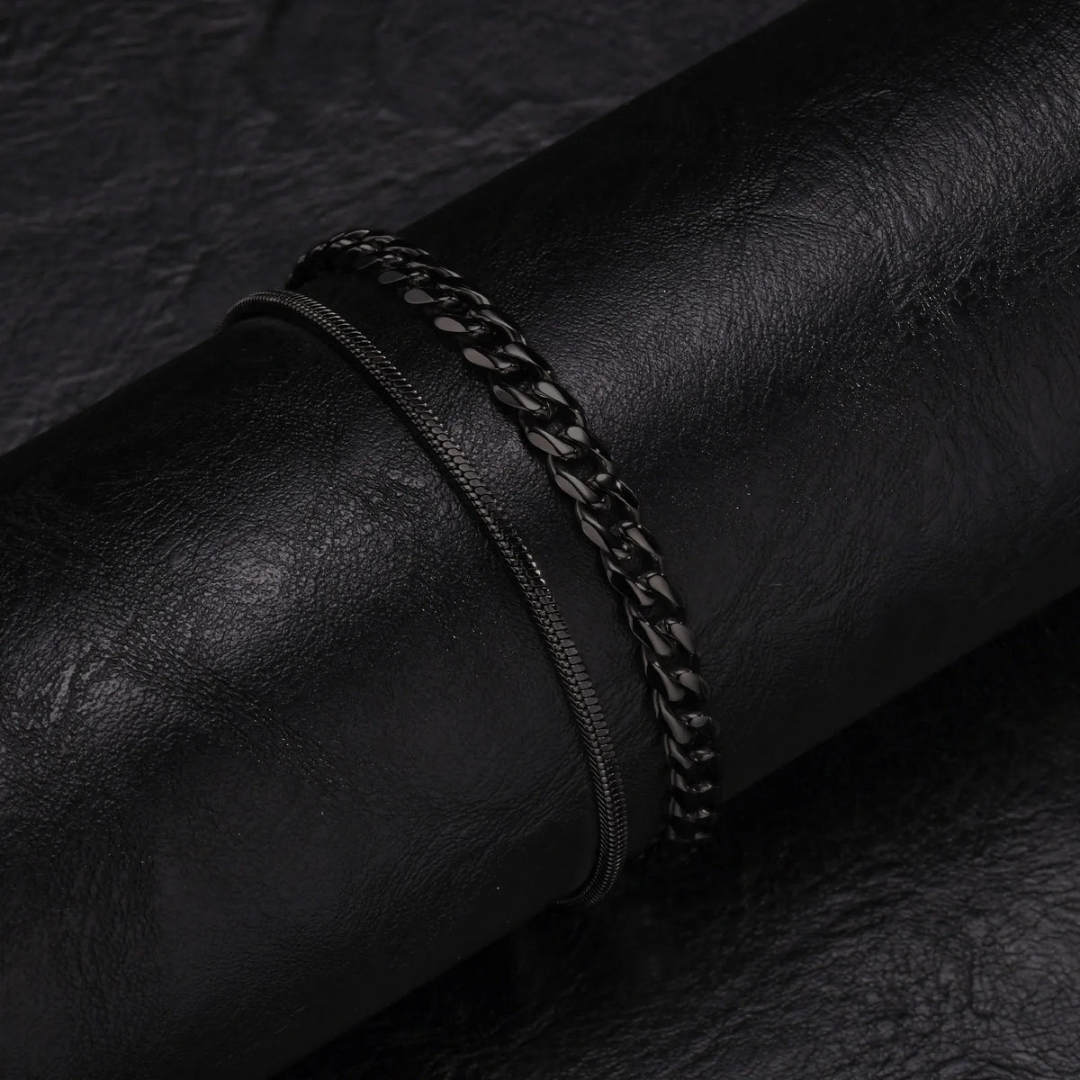 Stainless Steel Chain Bracelet – Men’s Trendy Cuban Link Wristband for Jewelry