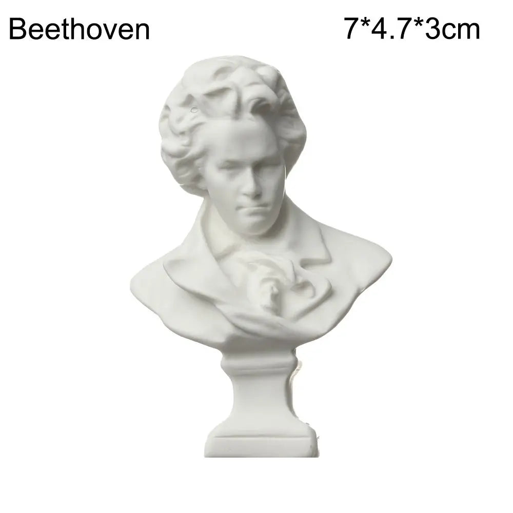 Mini Greek Mythology Bust – Plaster Sculpture for Art Drawing Practice
