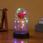 Eternal LED Foil Rose – Glass Dome Decor for Valentine Mother Day Gifts
