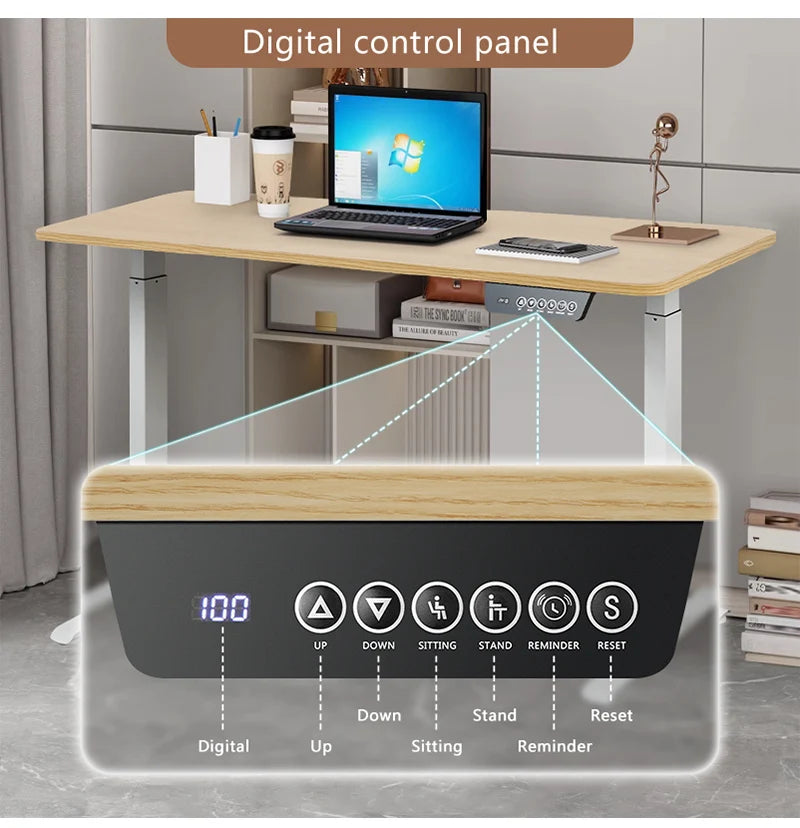 Electric Height Adjustable Desk – Ergonomic Workstation for Home Office