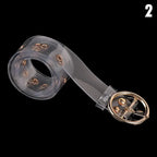 Woven Straw Waist Belt – Round Wooden Buckle for Summer Dress Accessories