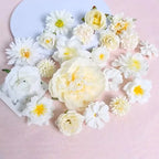 Mixed Silk Rose Artificial Flowers – Floral Decor for Weddings and DIY Crafts