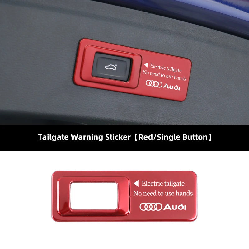 Tailgate Warning Sticker – Reflective Decal for Audi S-Line Trunk Access