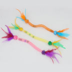 Interactive Cat Feather Ball – Plush Mint Toy for Kitten Play