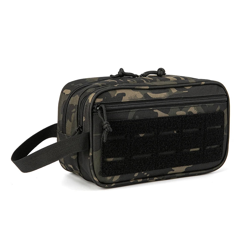 Tactical Waterproof Toiletry Bag – Molle Dopp Kit for Travel and Outdoors