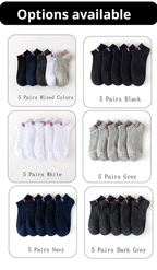 Mens Breathable Boat Socks – Thin Cotton Blended Casual Footwear for Summer