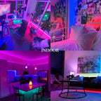 Bluetooth LED Strip Lights – RGB Color Changing Tape for TV Bedroom Lighting