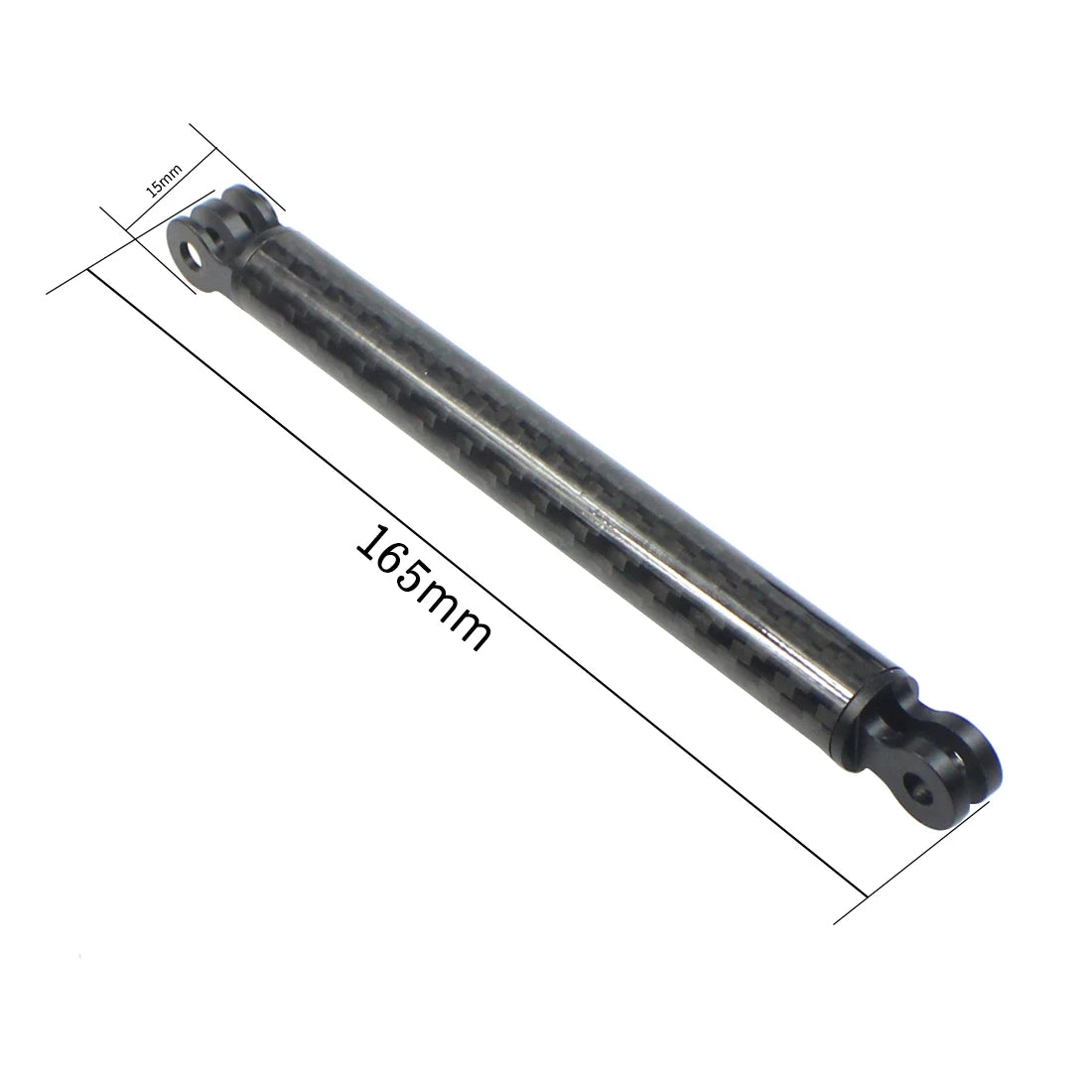 Carbon Fiber Helmet Extension Arm – Selfie Mount for GoPro and Insta360