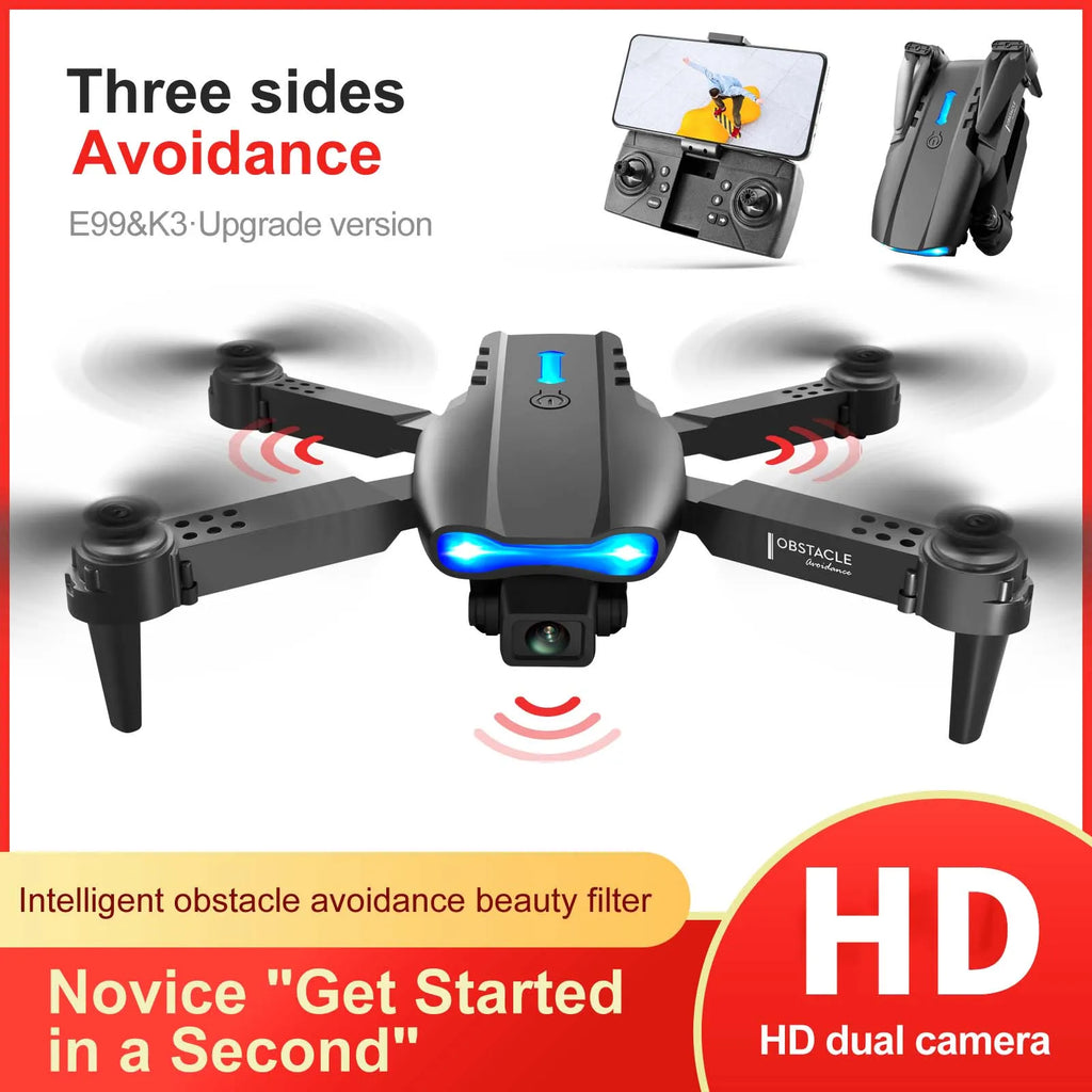 Dual Camera Drone – Obstacle Avoidance Quadcopter for Beginners and Kids