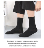 Mid Length Cotton Socks – Solid Color Business Casual for Daily Wear