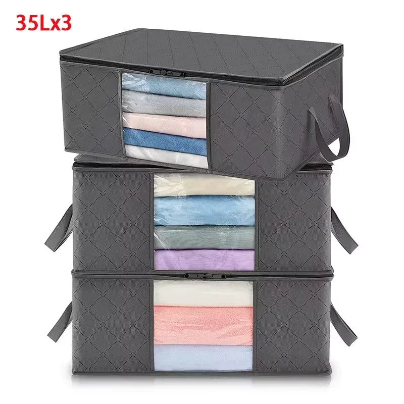 Foldable Clothes Storage Bag – Large Capacity Container for Closet Organization