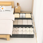 Foldable Large Underbed Storage Bag – Quilt and Clothing Organizer for Bedroom