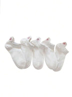 Cute Cartoon Flower Ankle Socks – Soft Breathable Cotton for Casual Wear