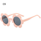 Retro Sunflower Round Sunglasses – Floral Festival Shades for Women