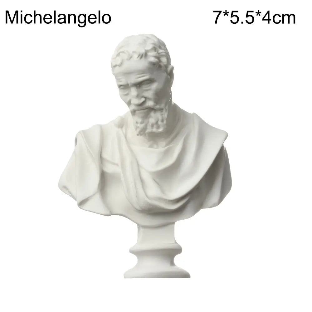 Mini Greek Mythology Bust – Plaster Sculpture for Art Drawing Practice