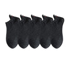 Embroidered Expression Ankle Socks – Kawaii Cotton Fashion for Casual Wear