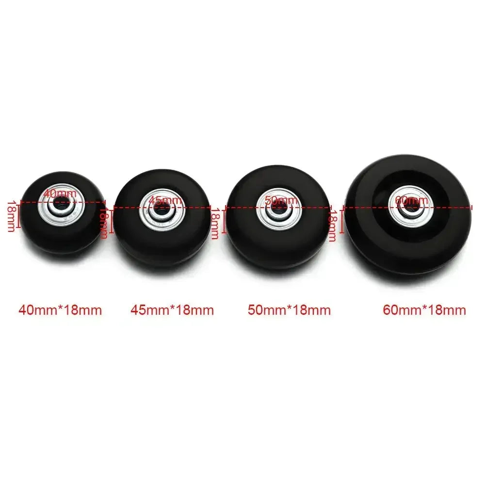 Luggage Replacement Wheels – Silent Repair Kit for Travel Suitcase