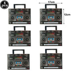Retro Boom Box Candy Boxes – Paper Gift Containers for 80s 90s Hip Hop Parties