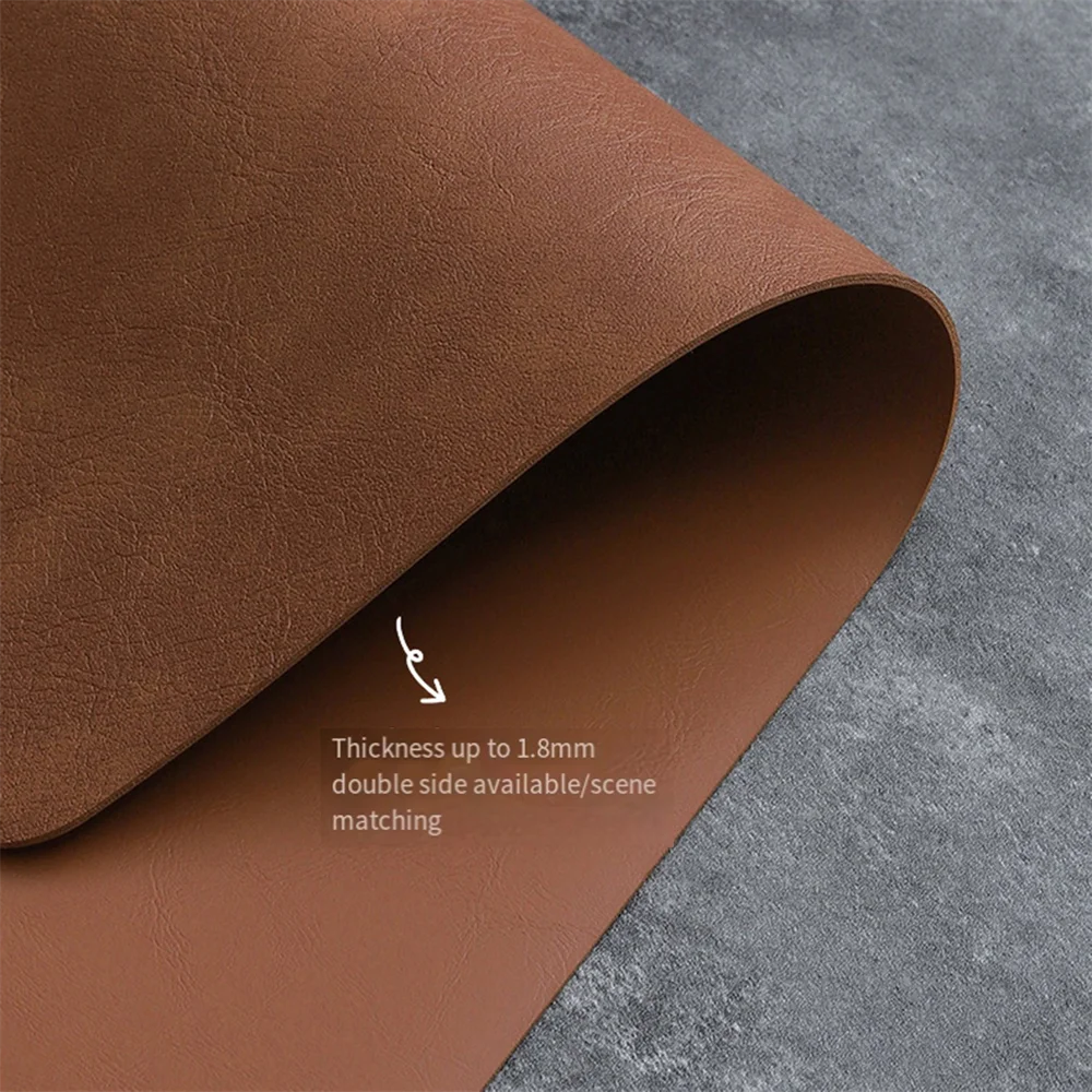 Faux Leather Placemats – Heat Resistant Non-Slip Table Mats for Dining Room