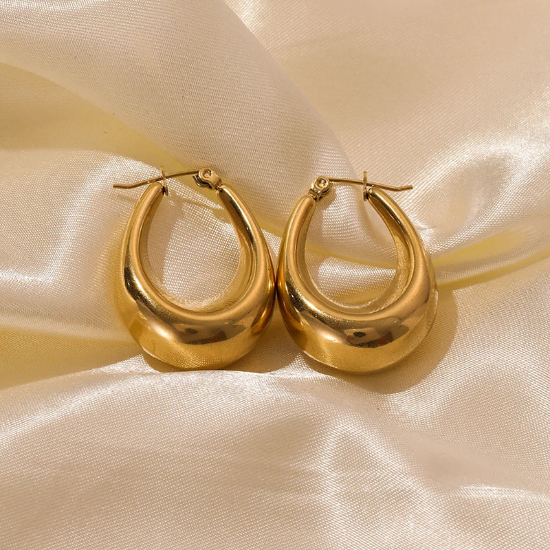 316L Stainless Steel Waterproof Earrings – Minimalist Jewelry for Vacation