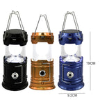 Collapsible Solar LED Camping Lantern – USB Rechargeable Light for Outdoor Hiking
