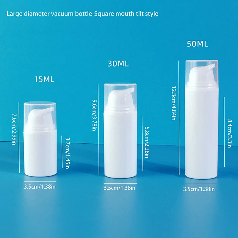 Portable Vacuum Pump Bottle – Refillable Travel Container for Cosmetics
