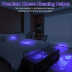 15W UV 365nm Blacklight Flashlight – Rechargeable Torch for Pet Urine Detection