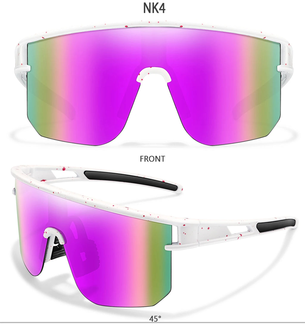 Kids Sport Cycling Sunglasses – UV400 Youth Eyewear for Outdoor Bike Baseball