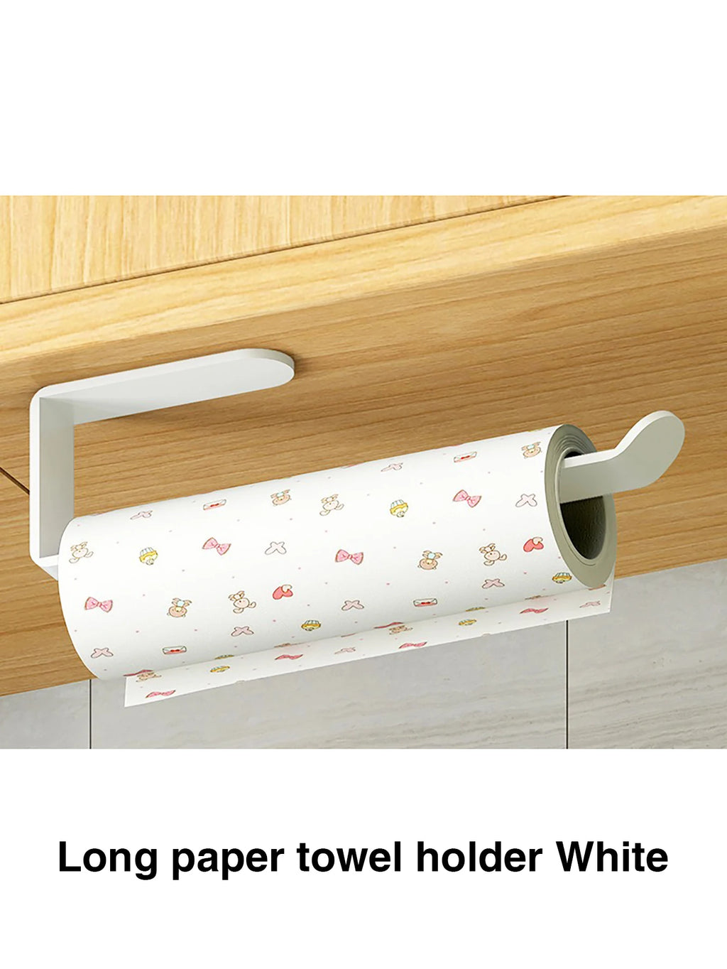 Adhesive Paper Towel Holder – Wall Mounted Rack for Kitchen and Bathroom