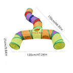 Foldable Pet Play Tunnel – Interactive Drill Barrel for Cat Training