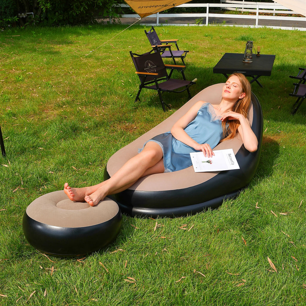 Inflatable Air Sofa Bed – Portable Foldable Recliner for Outdoor Camping