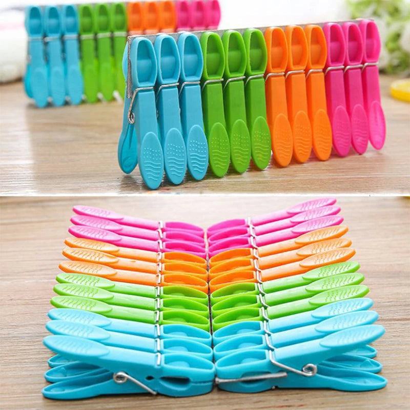 Plastic Clothespins – Heavy Duty Laundry Clips for Drying Clothes and Towels