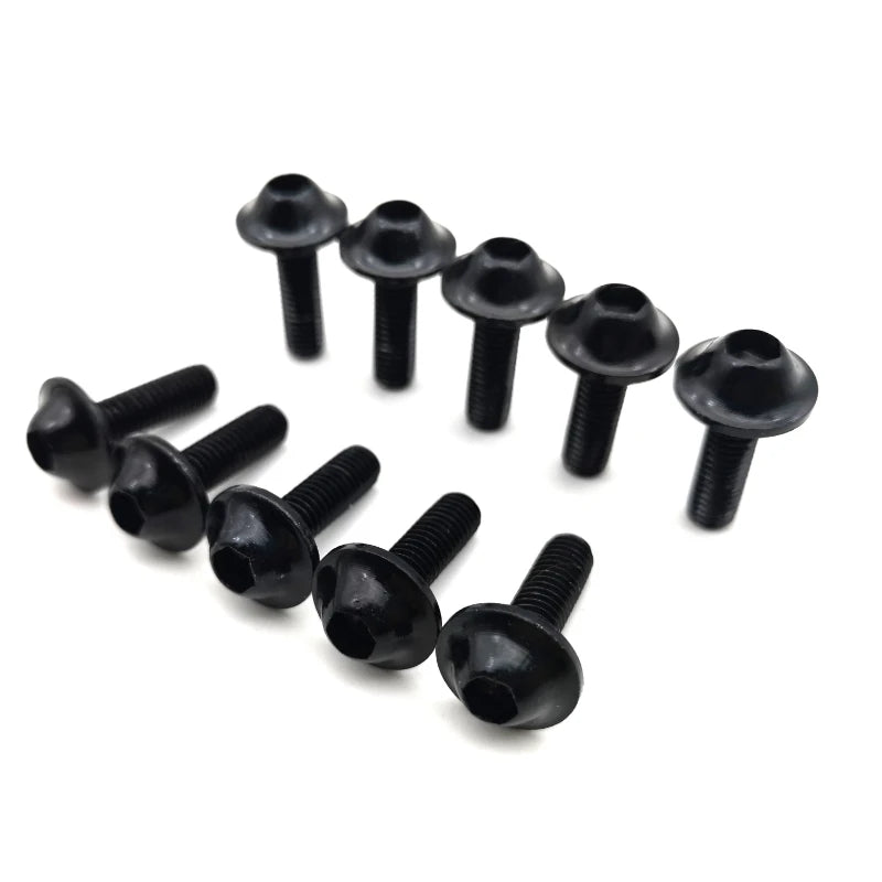 Anodised Aluminium Fairing Bolts – M6 x 20mm Hardware for Motorcycle Bodywork