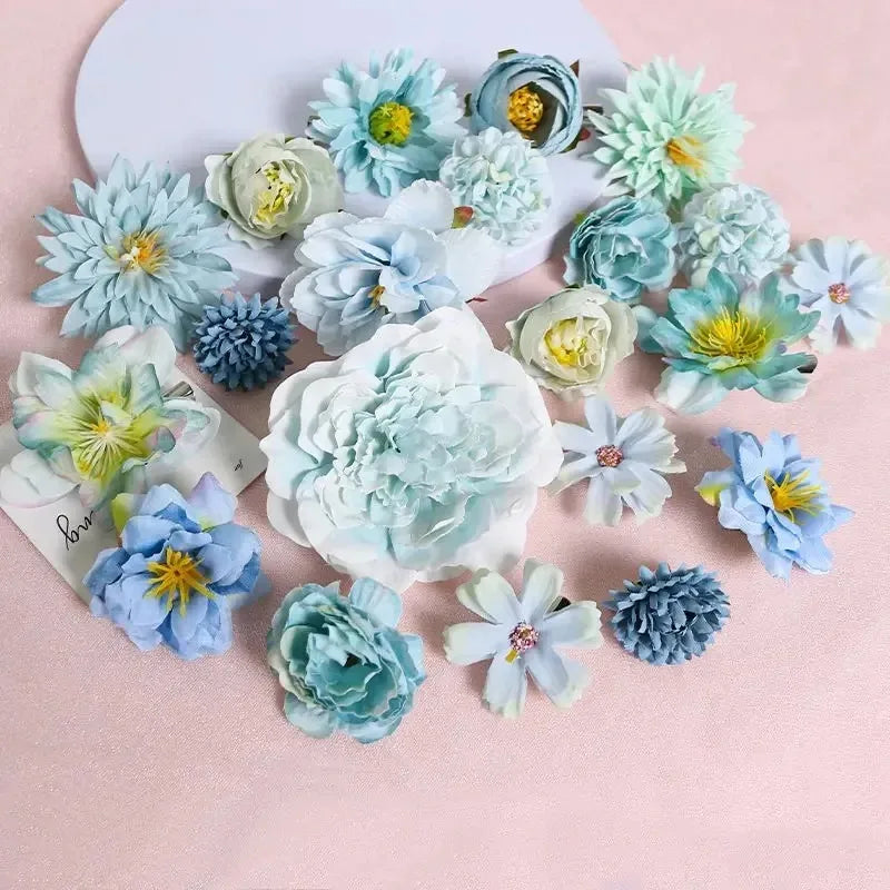 Mixed Silk Rose Artificial Flowers – Floral Decor for Weddings and DIY Crafts