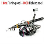 Telescopic Carbon Fiber Fishing Rod – Spinning Reel Combo for Outdoor Fishing