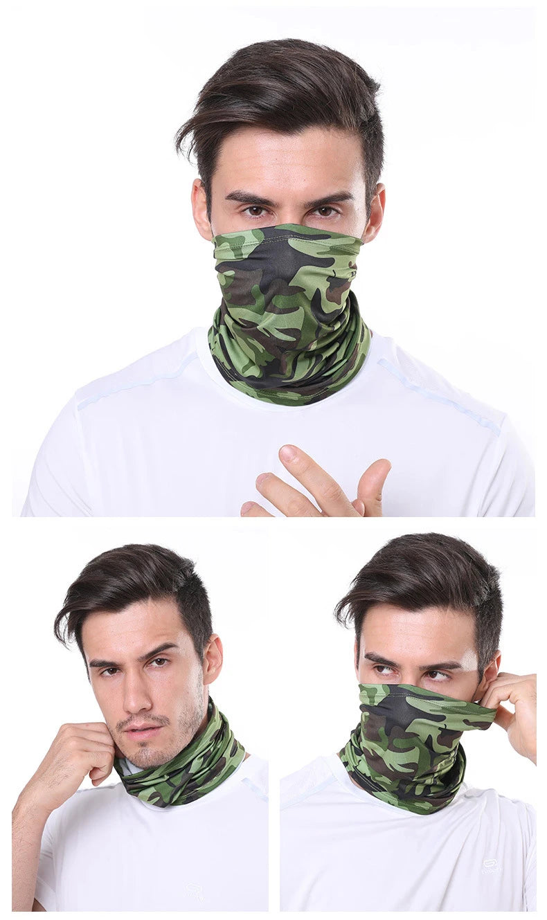 Ice Silk Neck Gaiter – Sun Protection for Motorcycle Riding and Sports
