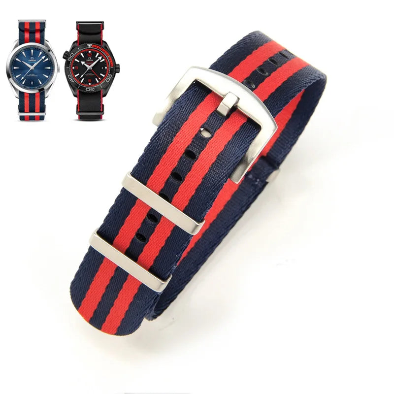 Nylon Watch Strap – 20mm 22mm Sport Band for Omega Seiko Rolex