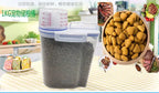 Airtight Plastic Pet Food Container – Moisture-proof Storage for Dog Cat Food