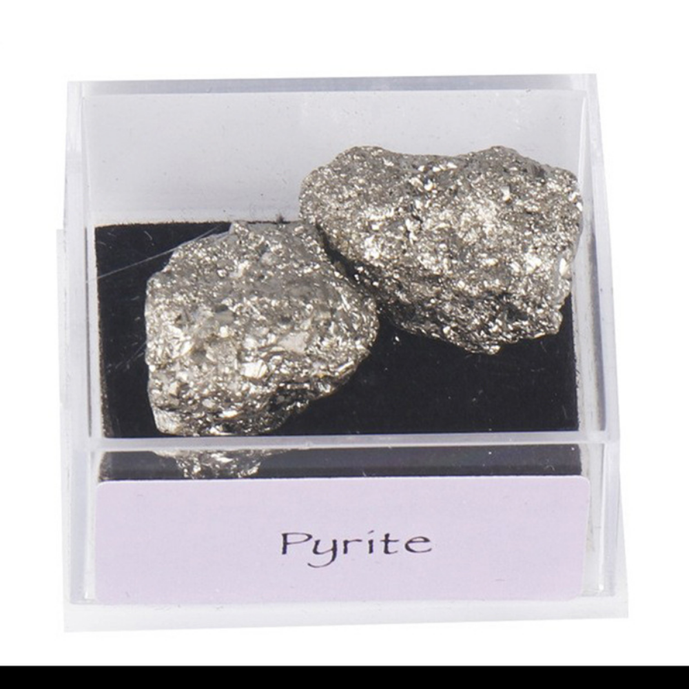 Natural Pyrite Specimen – Raw Healing Crystal Stone for Home Decor Display